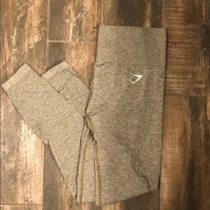 Gymshark Vital Seamless Leggings- Khaki Marl